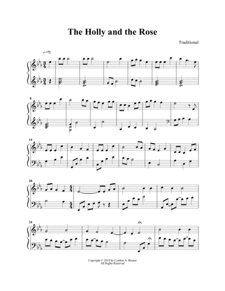 The Holly And The Rose Sheet Music