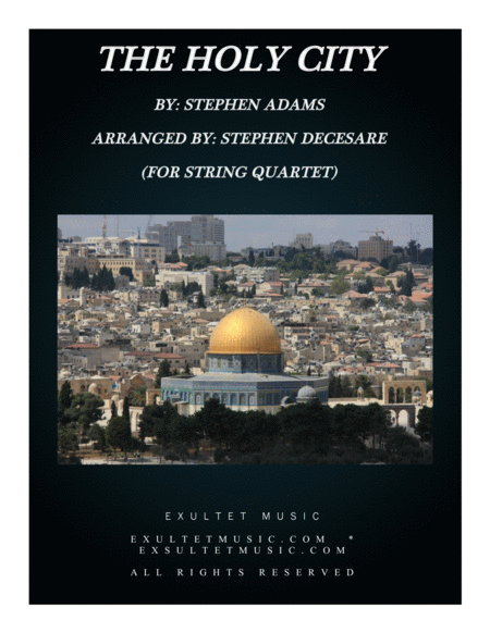 The Holy City For String Quartet Sheet Music