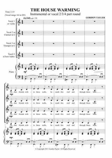 The House Warming Sheet Music