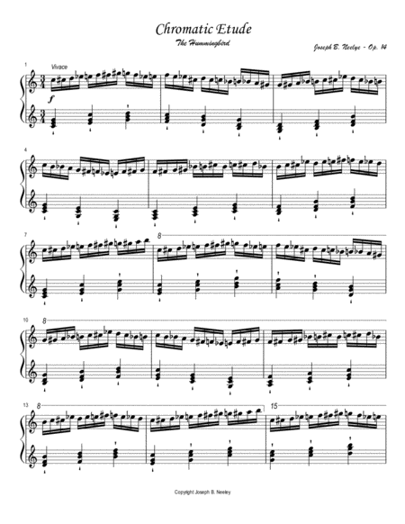 Free Sheet Music The Hummingbird