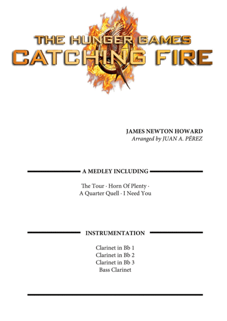 The Hunger Games Catching Fire Sheet Music