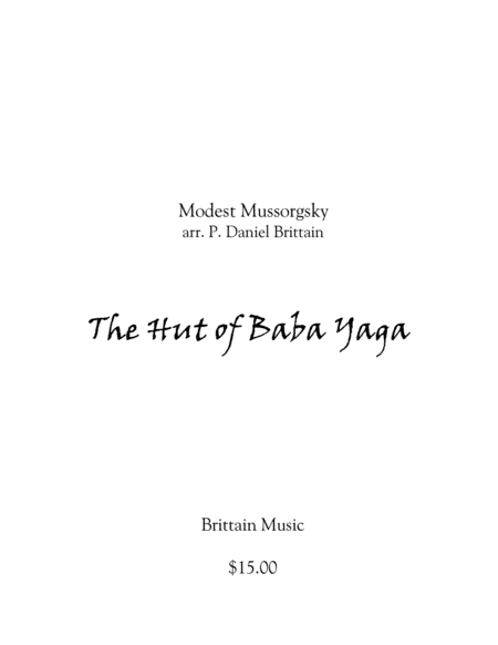 Free Sheet Music The Hut Of Baba Yaga The Great Gate Of Kiev