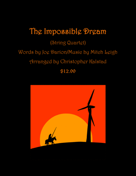 Free Sheet Music The Impossible Dream String Quartet