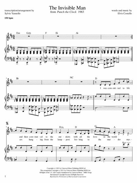 The Invisible Man Sheet Music