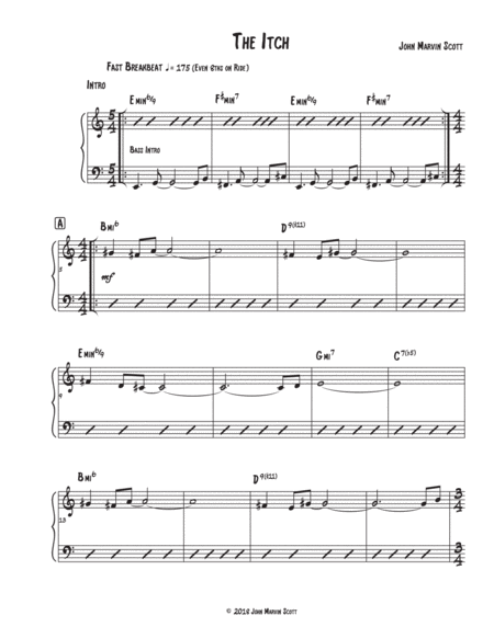 Free Sheet Music The Itch