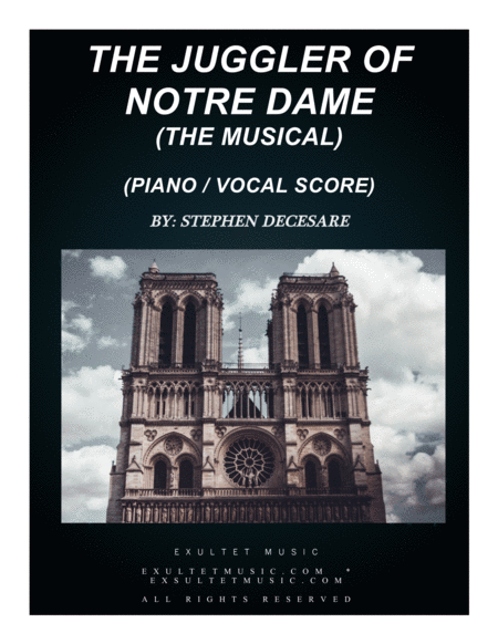 Free Sheet Music The Juggler Of Notre Dame The Musical Piano Vocal Score