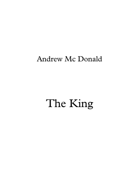 The King Sheet Music