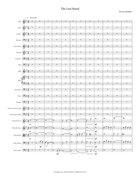 Free Sheet Music The Last Stand