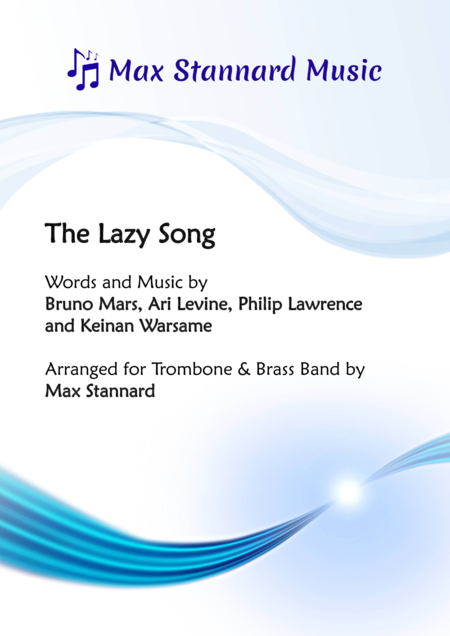 Free Sheet Music The Lazy Song Trombone Solo