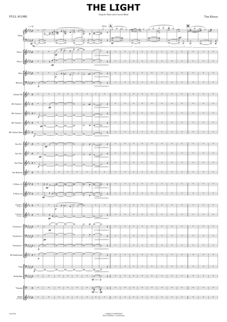 The Light For Piano And Concert Band Sheet Music