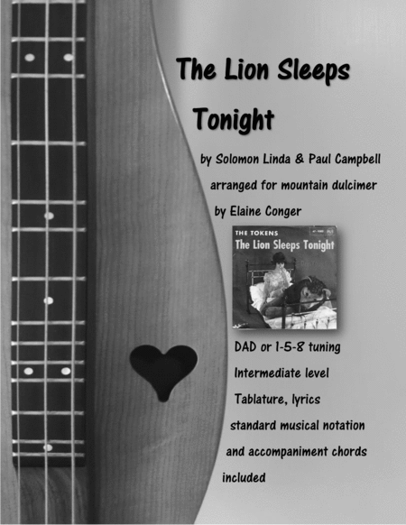 The Lion Sleeps Tonight Sheet Music