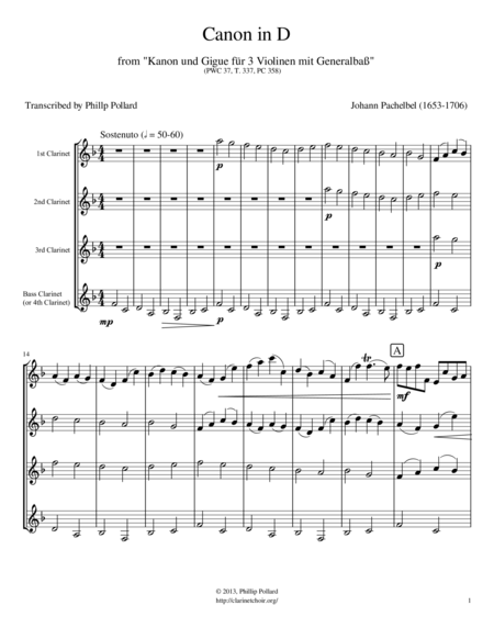 Free Sheet Music The Little Fugue Bwv 578 For Mixed Clarinet Quartet