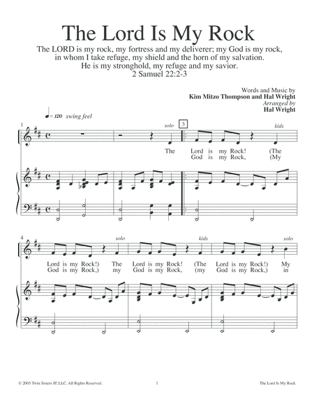 The Lord Is My Rock Sheet Music