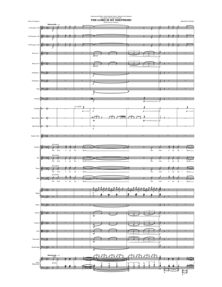 The Lord Is My Shepherd Full Score Parts Sheet Music