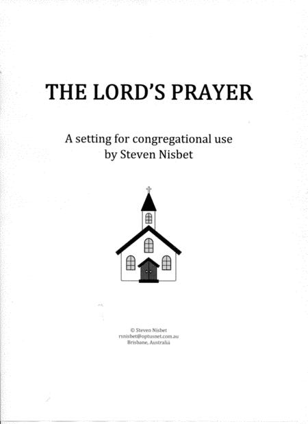 Free Sheet Music The Lords Prayer For Congregational Use