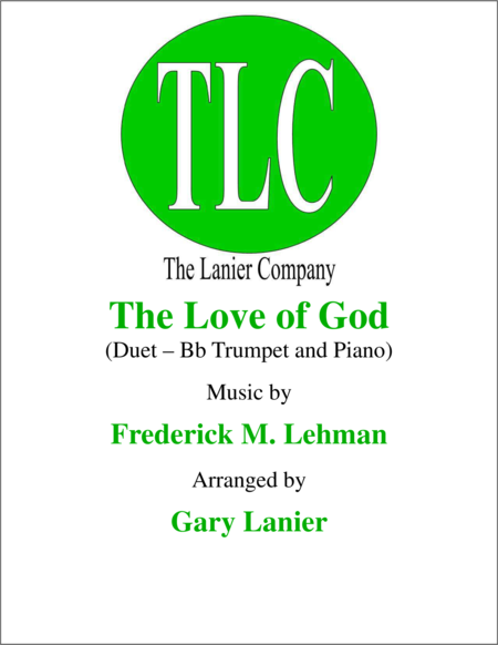 The Love Of God Duet Bb Trumpet And Piano Score And Parts Sheet Music