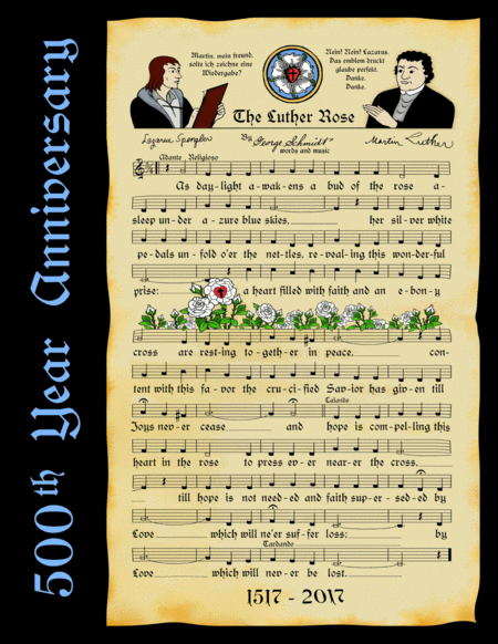 Free Sheet Music The Luther Rose For Choir