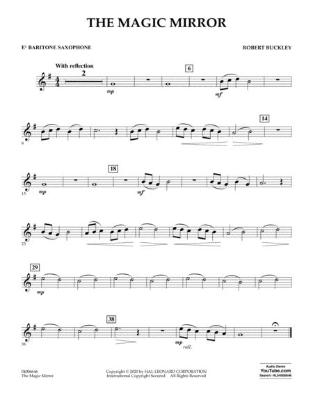 Free Sheet Music The Magic Mirror Eb Baritone Saxophone