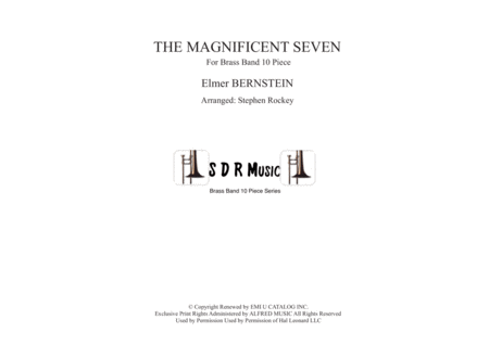 The Magnificent Seven For Brass Band 10 11 Piece Sheet Music