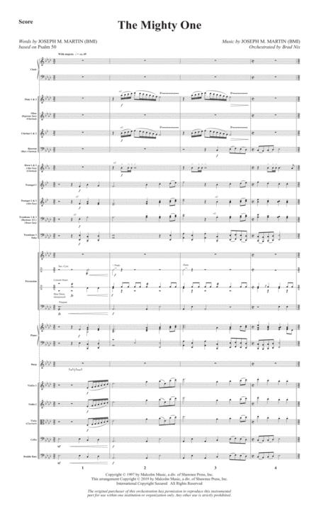 Free Sheet Music The Mighty One Full Score