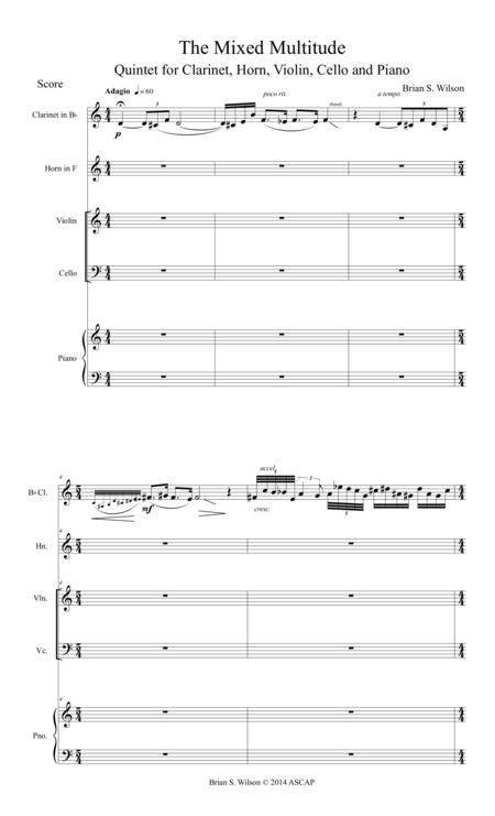 Free Sheet Music The Mixed Multitude