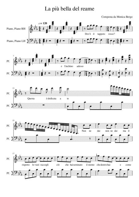 Free Sheet Music The Most Beautiful Of The Kingdom