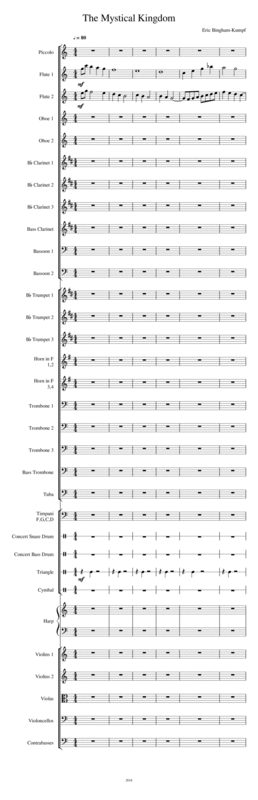 Free Sheet Music The Mystical Kingdom