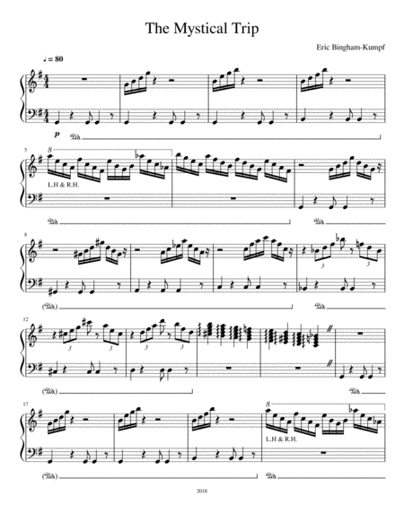 Free Sheet Music The Mystical Trip