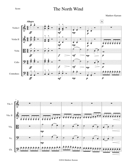 Free Sheet Music The North Wind