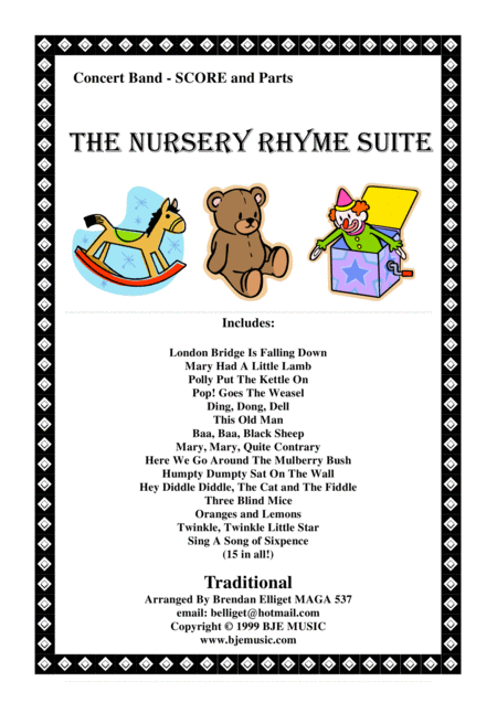 The Nursery Rhyme Suite Concert Band Score And Parts Sheet Music