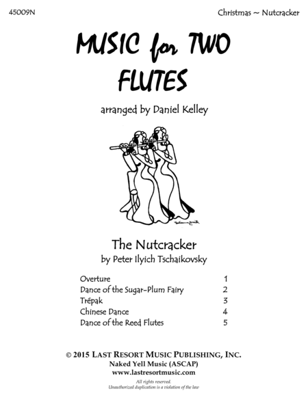 Free Sheet Music The Nutcracker For Flute Duet Music For Two Flutes