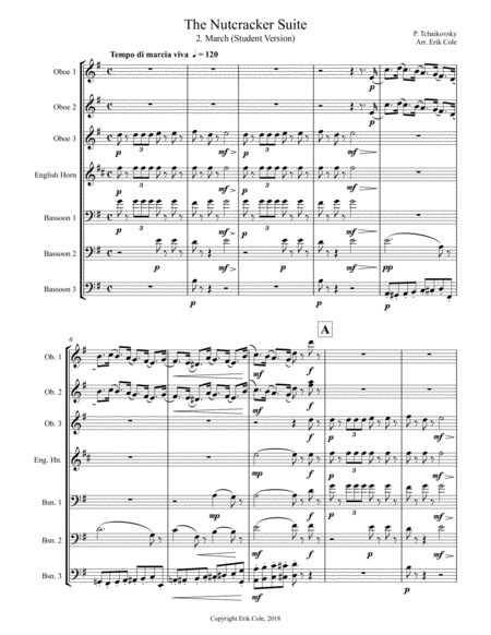 Free Sheet Music The Nutcracker Suite 2 March Student Version