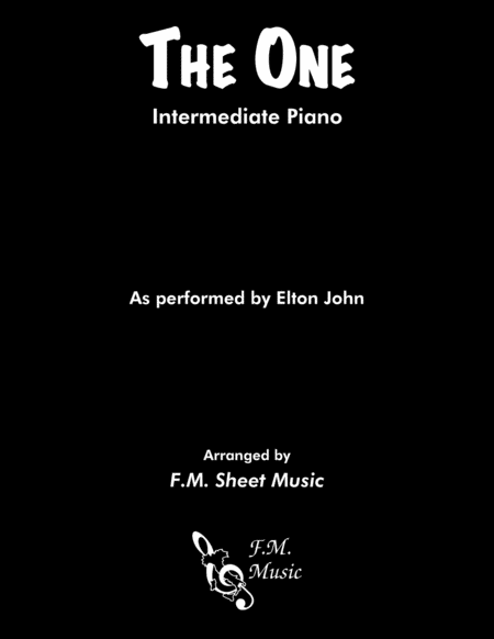 The One Intermediate Piano Sheet Music