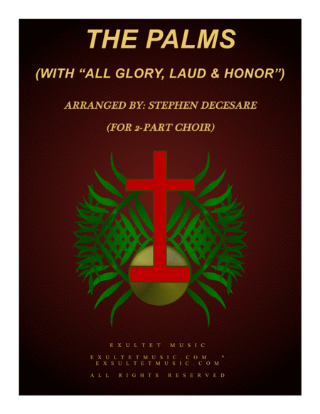 The Palms With All Glory Laud And Honor For 2 Part Choir Sheet Music