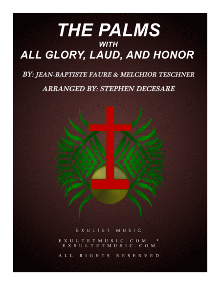 Free Sheet Music The Palms With All Glory Laud And Honor For Satb