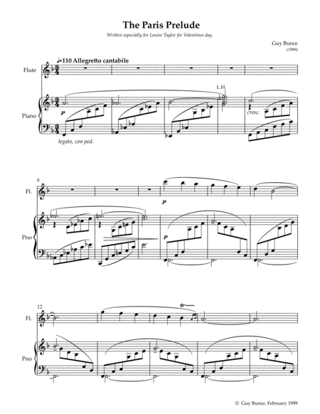 The Paris Prelude Sheet Music