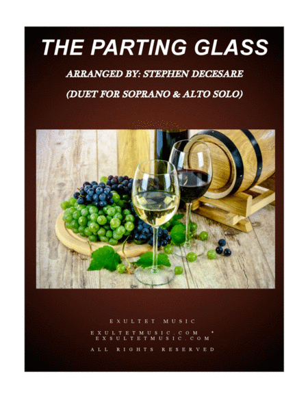 The Parting Glass Duet For Soprano And Alto Solo Sheet Music