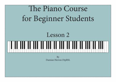 Free Sheet Music The Piano Course For Beginner Students Lesson 2