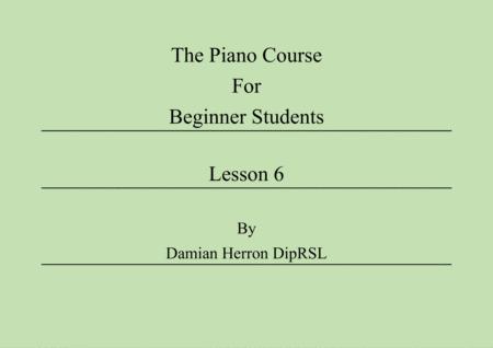 Free Sheet Music The Piano Course For Beginner Students Lesson 6