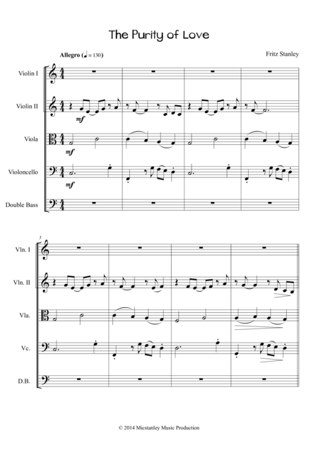 The Purity Of Love Sheet Music