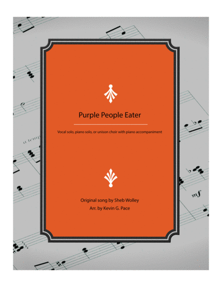 The Purple People Eater Sheet Music