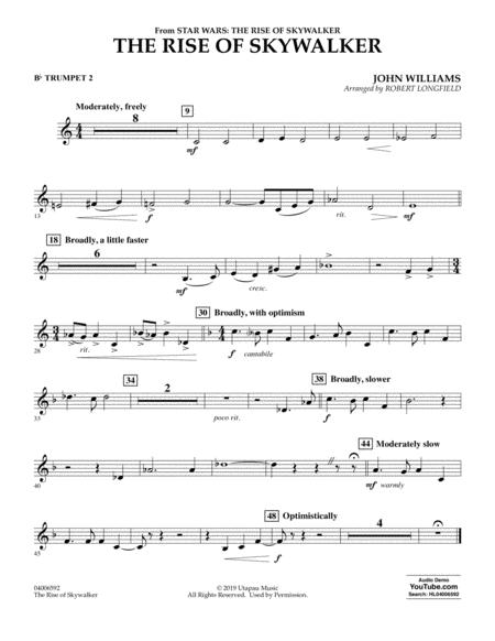 The Rise Of Skywalker From Star Wars The Rise Of Skywalker Bb Trumpet 2 Sheet Music