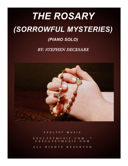 Free Sheet Music The Rosary Sorrowful Mysteries