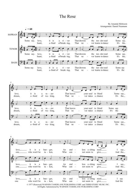 The Rose Stb Sheet Music