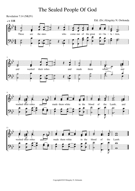 The Sealed People Of God Sheet Music