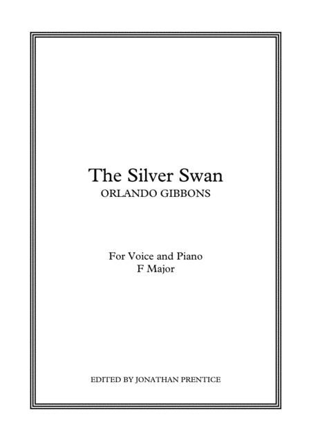 The Silver Swan F Major Sheet Music