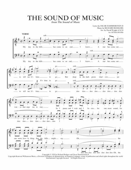 Free Sheet Music The Sound Of Music Chorus Pricing