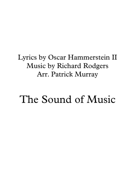 Free Sheet Music The Sound Of Music For Brass Quintet