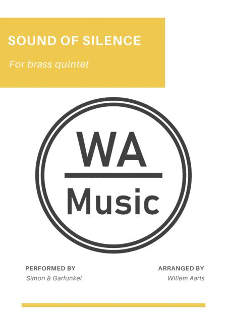 Free Sheet Music The Sound Of Silence By Simon Garfunkel Brass Quintet