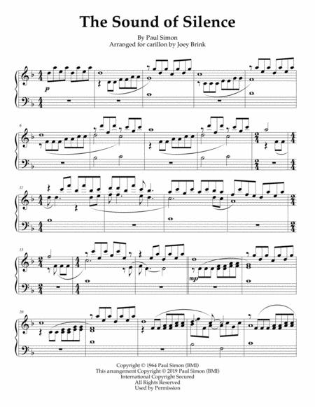 The Sound Of Silence For Carillon Sheet Music